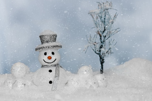 happy holidays snowman