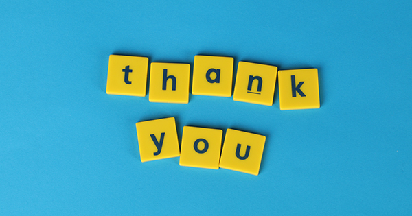 Thank you for your support