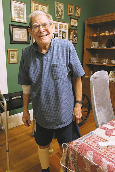 Allan at home after rehab