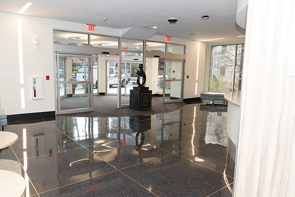 photo of the new lobby space at Rhode Island Hospital