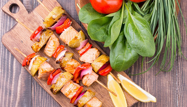 fish kabobs