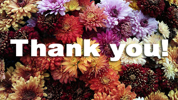 Thank you to our supporters