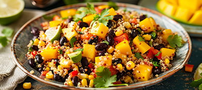 Quinoa salad in a bowl